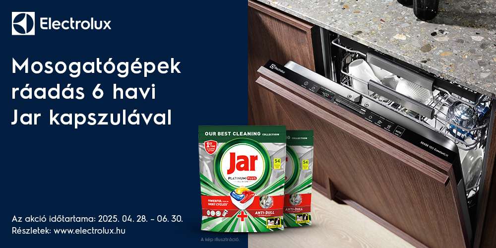 Mosogatógépek ráadás 6 havi Jar kapszulával